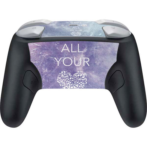 Sing With All Your Heart Nintendo Switch 2 (2025) Pro Controller Skin