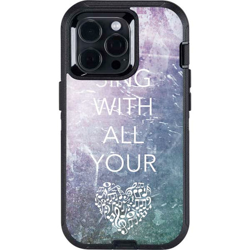 Sing With All Your Heart Otterbox Defender iPhone Skin