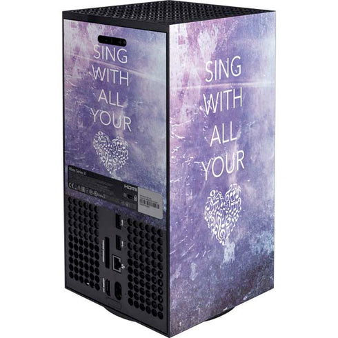Sing With All Your Heart XBox Series X Digital Edition Bundle Skin