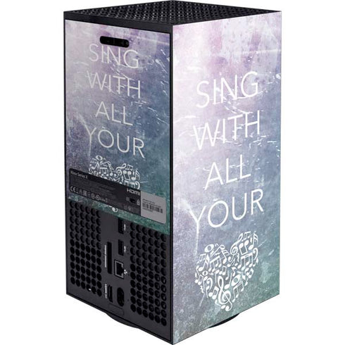 Sing With All Your Heart XBox Series X Digital Edition Console Skin