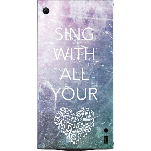 Sing With All Your Heart XBox Series X Digital Edition Console Skin