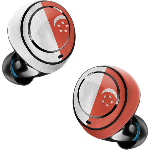 Singapore Flag Distressed Amazon Echo Buds Skin