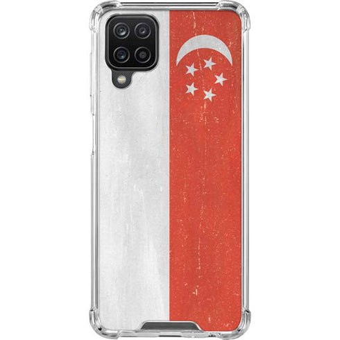 Singapore Flag Distressed Galaxy Cases