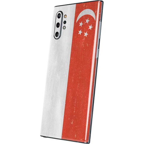 Singapore Flag Distressed Galaxy Note 10 Plus Skin