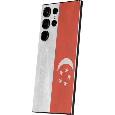 Singapore Flag Distressed Galaxy S25 Ultra Skin