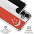 Singapore Flag Distressed Galaxy S26 Clear Case