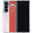 Singapore Flag Distressed Galaxy Z Fold5 5G Clear Case