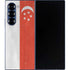 Singapore Flag Distressed Galaxy Z Fold6 Skin