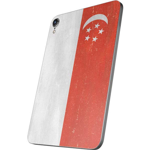 Singapore Flag Distressed Apple iPad Mini Skin