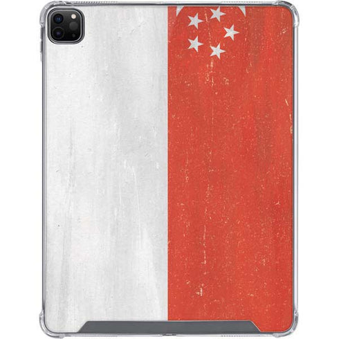 Singapore Flag Distressed iPad Cases