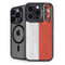 Singapore Flag Distressed iPhone 15 Pro Max Kickstand Case