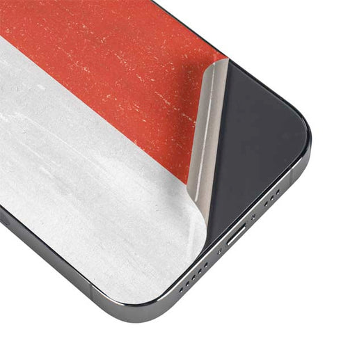 Singapore Flag Distressed iPhone 16 Pro Max Skin