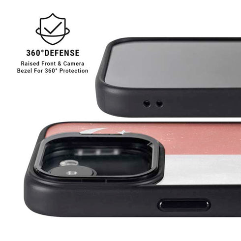 Singapore Flag Distressed iPhone 16e Kickstand Case