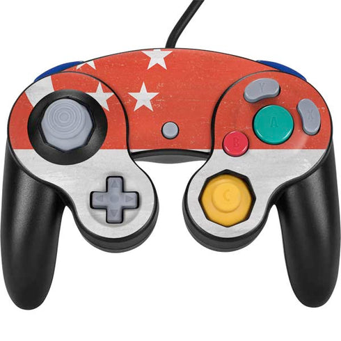 Singapore Flag Distressed Nintendo Skins