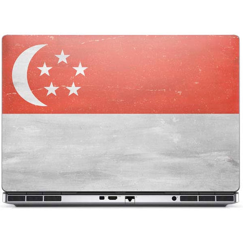Singapore Flag Distressed Dell Precision Skin