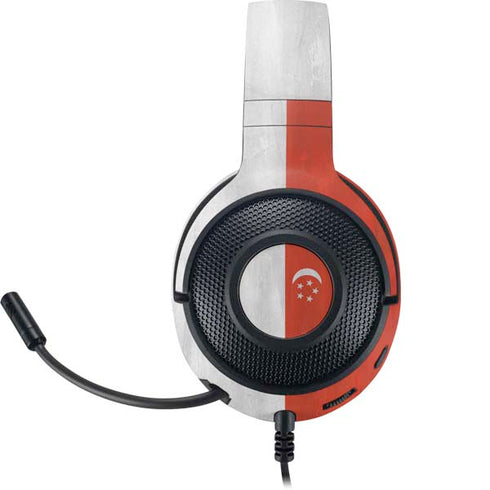 Singapore Flag Distressed Razer Kraken X Skin