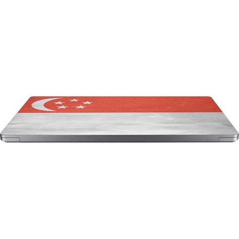 Singapore Flag Distressed Laptop Skins