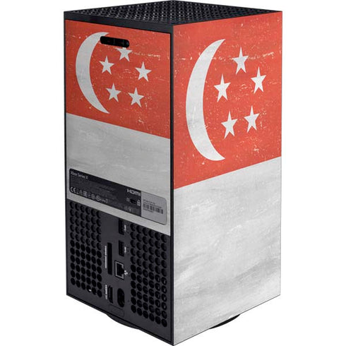 Singapore Flag Distressed Xbox Series X Bundle Skin