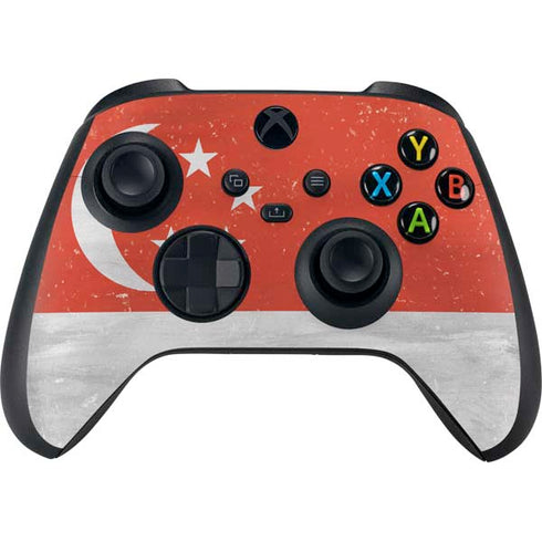 Singapore Flag Distressed Xbox Series X Bundle Skin