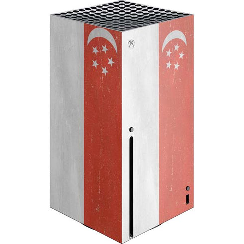 Singapore Flag Distressed Xbox Series X Skins