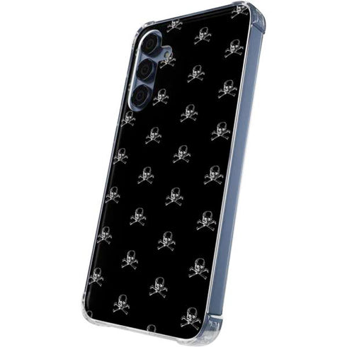 Alchemy Skull and Crossbone Pattern Galaxy A35 5G Clear Case