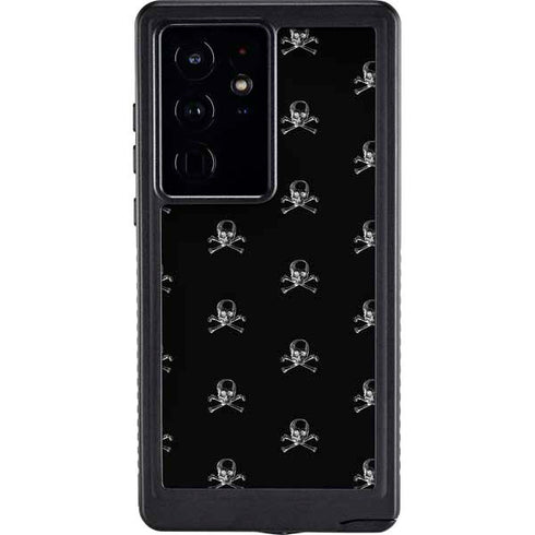 Alchemy Skull and Crossbone Pattern Galaxy S24 Ultra Waterproof Case