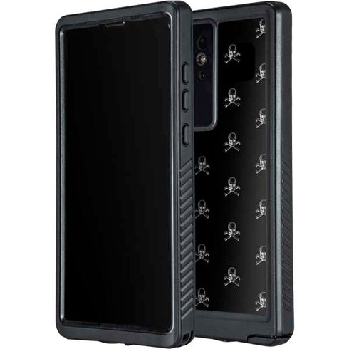 Alchemy Skull and Crossbone Pattern Galaxy S24 Ultra Waterproof Case