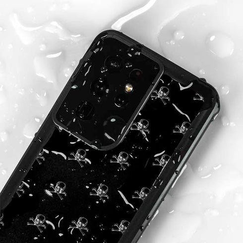 Alchemy Skull and Crossbone Pattern Galaxy S24 Ultra Waterproof Case