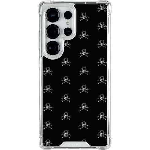 Alchemy Skull and Crossbone Pattern Galaxy S25 Ultra Clear Case
