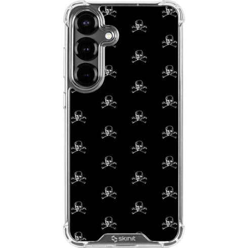 Alchemy Skull and Crossbone Pattern Galaxy S26 Clear Case
