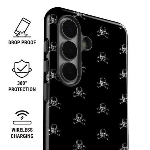 Alchemy Skull and Crossbone Pattern Galaxy S26 Plus Impact Case