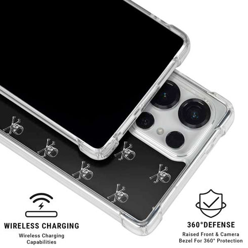 Alchemy Skull and Crossbone Pattern Galaxy S26 Ultra Clear Case