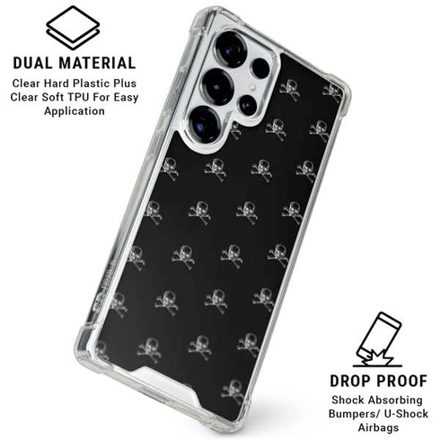 Alchemy Skull and Crossbone Pattern Galaxy S26 Ultra Clear Case