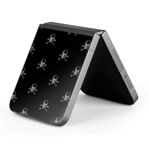 Alchemy Skull and Crossbone Pattern Galaxy Z Flip6 Skin