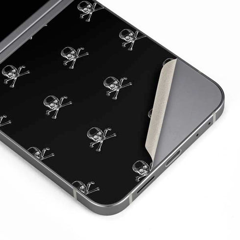 Alchemy Skull and Crossbone Pattern Galaxy Z Flip6 Skin