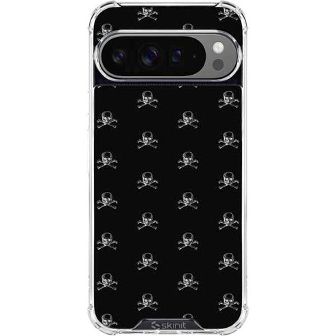 Alchemy Skull and Crossbone Pattern Google Pixel 10 Pro XL Clear Case
