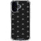Alchemy Skull and Crossbone Pattern iPhone 16 Plus Clear Case