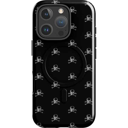 Alchemy Skull and Crossbone Pattern iPhone 16 Pro Magsafe Impact Case