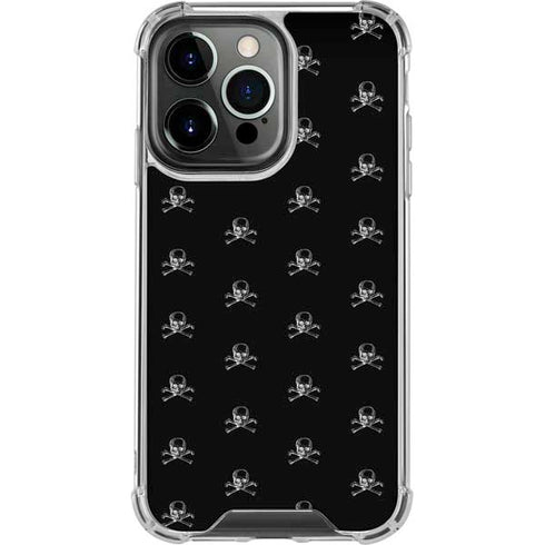 Alchemy Skull and Crossbone Pattern iPhone 16 Pro Max Clear Case