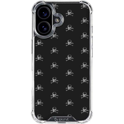 Alchemy Skull and Crossbone Pattern iPhone 17 Clear Case