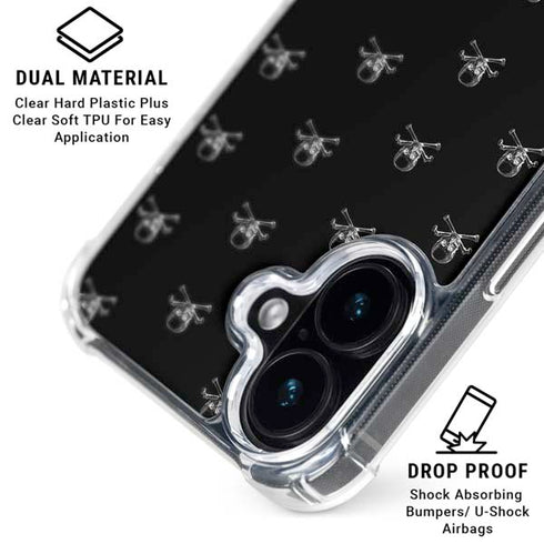 Alchemy Skull and Crossbone Pattern iPhone 17 Clear Case