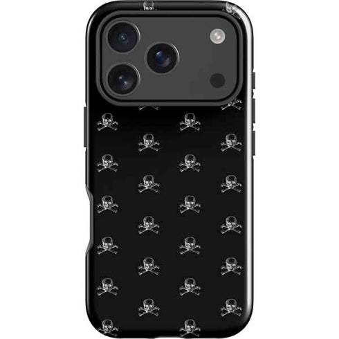 Alchemy Skull and Crossbone Pattern iPhone 18 Pro Max Impact Case