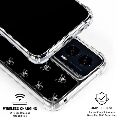 Alchemy Skull and Crossbone Pattern Moto G Power 5G (2024) Clear Case