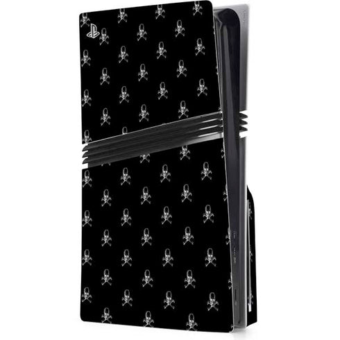 Alchemy Skull and Crossbone Pattern PS5 Pro Disk Console Skin