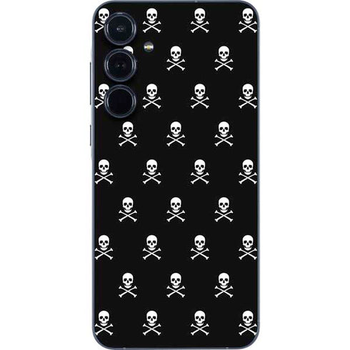 Skull and Crossbones (white) Galaxy A35 5G Skin