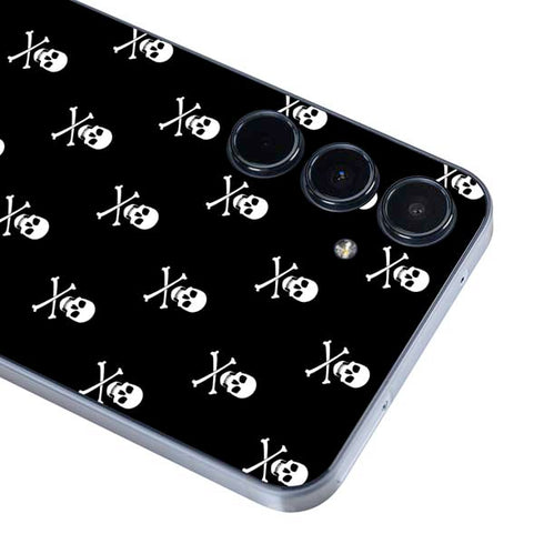 Skull and Crossbones (white) Galaxy A35 5G Skin