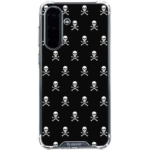 Skull and Crossbones (white) Galaxy A36 5G Clear Case