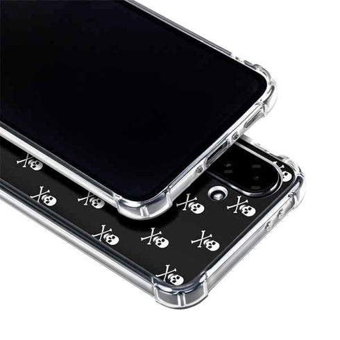 Skull and Crossbones (white) Galaxy A36 5G Clear Case