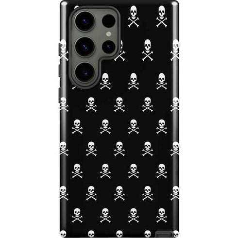 Skull and Crossbones (white) Galaxy S23 Ultra Pro Case