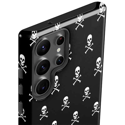 Skull and Crossbones (white) Galaxy S23 Ultra Pro Case